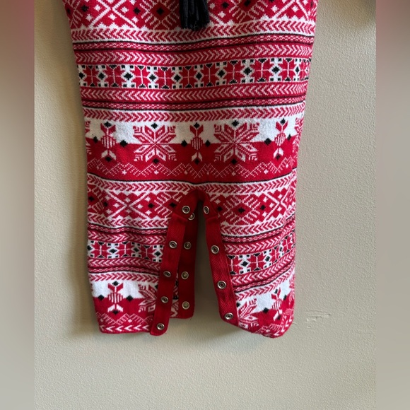 Hanna Andersson Holiday Sweater Romper sz 80 // US 18-24mo - Picture 6 of 7